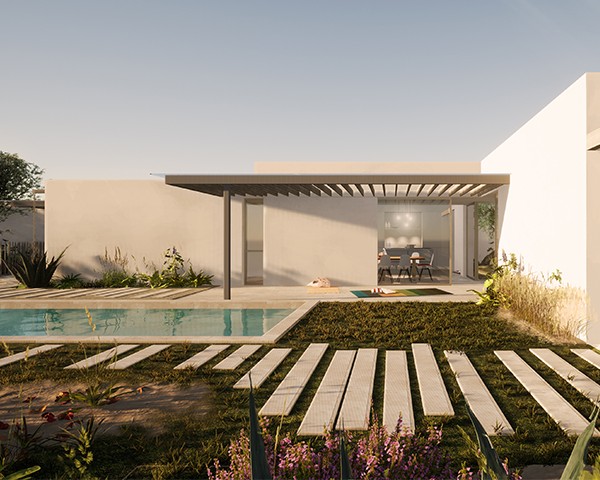 SB Architectes Vendée - Construction d'une maison et ses annexes / Photographies: Simon Guesdon